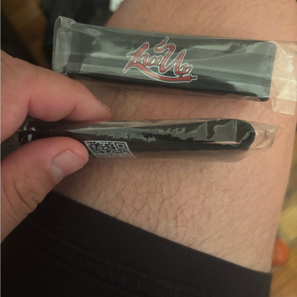 Vintage MGK machine gun Kelly laceup wristband in plastic